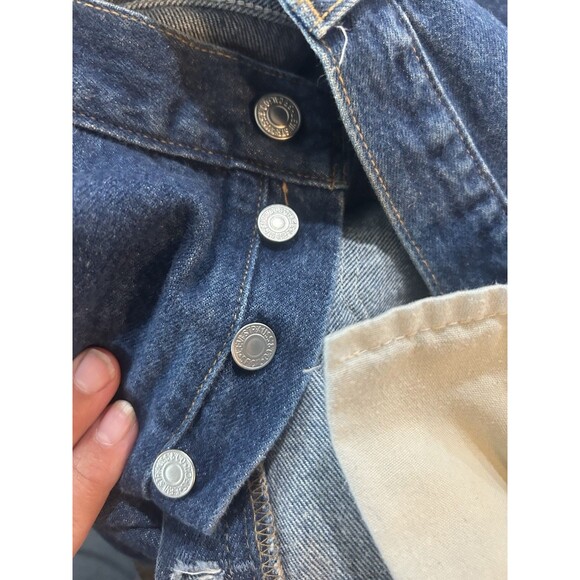 Vintage Levi's 501 Men Size 36 X 34 Button Fly Medium Blue Jeans Made in USA EUC - Picture 6 of 10